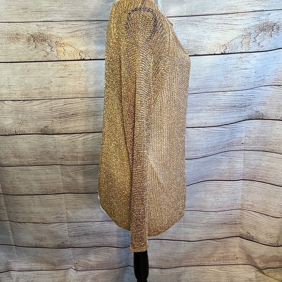 Chico’s Shine-Stitch Amanda Pullover Sweater NWT Top Shimmer Chicos Size 3 XL - Picture 6 of 14